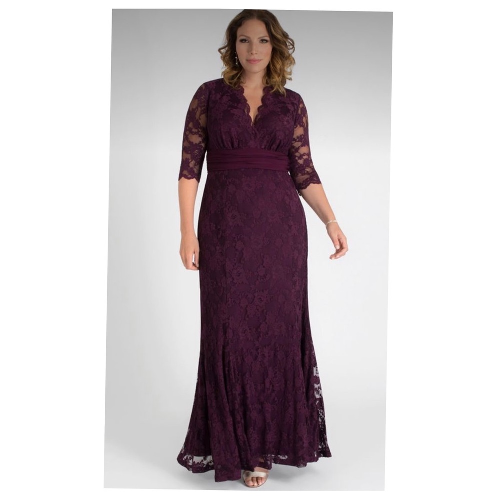 Kiyonna Screen Siren Lace Evening Gown